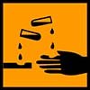 Corrosive symbol.